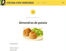 Tablet Screenshot of cocinaconverduras.com